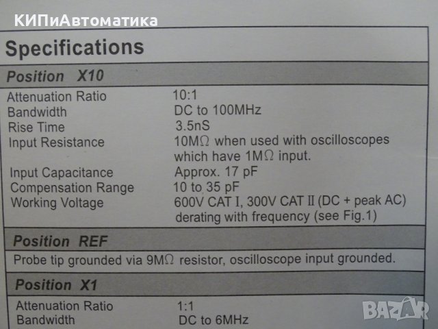 Сонда за осцилоскоп HP-9100 Osciloscope probe kit , снимка 4 - Резервни части за машини - 38990192