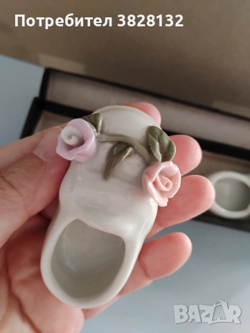 порцеланови винтидж пантофки, снимка 2 - Антикварни и старинни предмети - 53806761