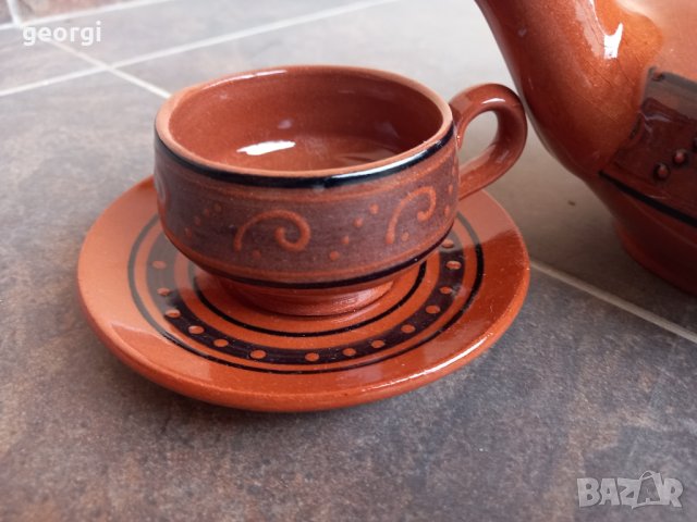 керамичен сервиз за кафе от соца, снимка 3 - Сервизи - 44493424