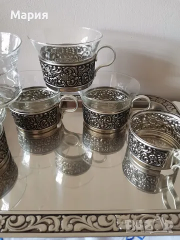 Чаши за чай и поднос, снимка 10 - Чаши - 47704927