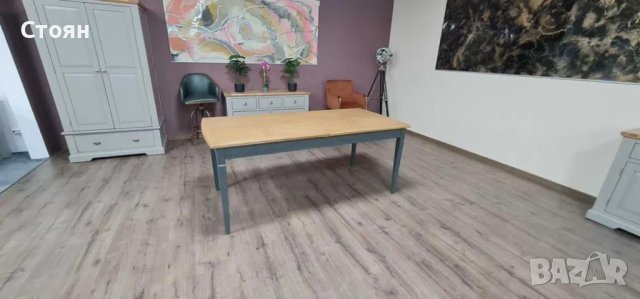 ПРОМОЦИЯ!!!Трапезна дървена маса със сиви крака, снимка 7 - Маси - 44149377