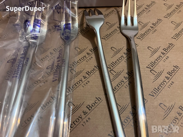 Villeroy & Boch десертни вилички § лъжички х 6 бр, снимка 4 - Прибори за хранене, готвене и сервиране - 52858024