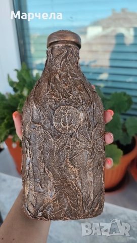 декоративна бутилка с монети , снимка 4 - Декорация за дома - 51948402