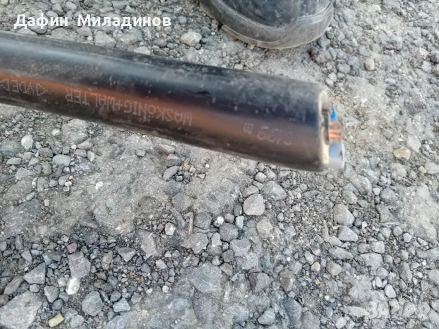 Силов меден кабел NYY - J 5×25mm2, снимка 2 - Кабели - 49721306