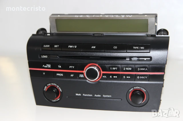 CD RADIO Mazda 3 BK (2003-2009г.) BP4L66950A / BP4L 66 950A / 14789910 касетофон плеър, снимка 3 - Аксесоари и консумативи - 51151004