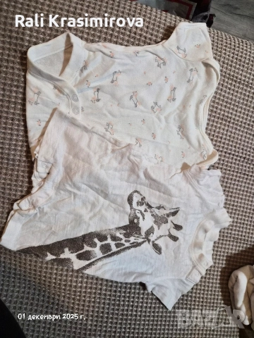 чисто нови ромпери и бодита 62-68, снимка 2 - Бодита за бебе - 52615675