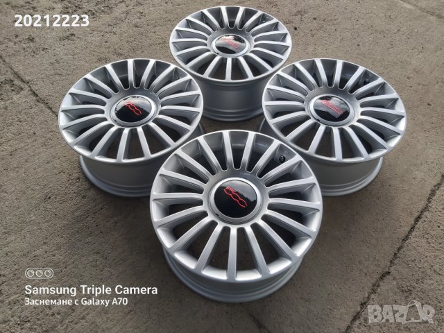 4 броя алуминиеви джанти за FIAT 500 16, снимка 4 - Гуми и джанти - 44147148