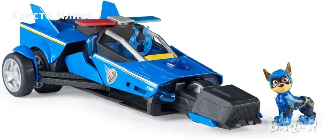 Paw Patrol Делукс круизер Трансформираща се кола с фигурка Чейс със звуци и светлини, снимка 4 - Коли, камиони, мотори, писти - 48289378