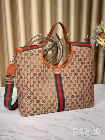 чанти GUCCİ Giglio Large Tote Bag ↔️ 45 cm ↕️ 35 см , снимка 4 - Чанти - 51523423