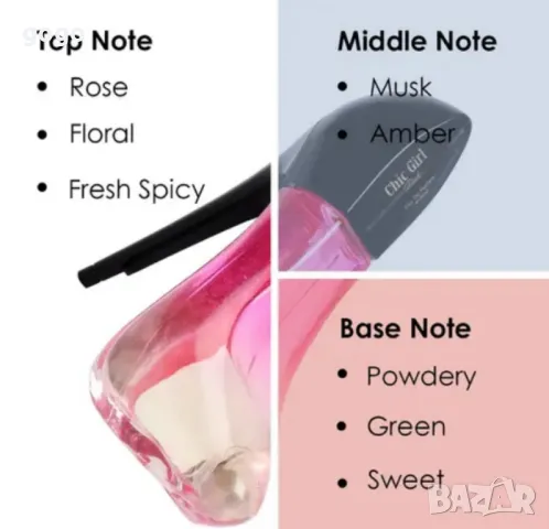 Дамски парфюм Chic Girl Pink BN Parfums, 100мл, снимка 6 - Дамски парфюми - 49654558