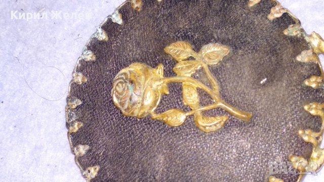 СТАРИННО РУСКО КРИСТАЛНО ОГЛЕДАЛЦЕ БРОНЗ ФИЛИГРАН РЕТРО ОРНАМЕНТИКА ПОЗЛАТА 34022, снимка 12 - Антикварни и старинни предмети - 38892177