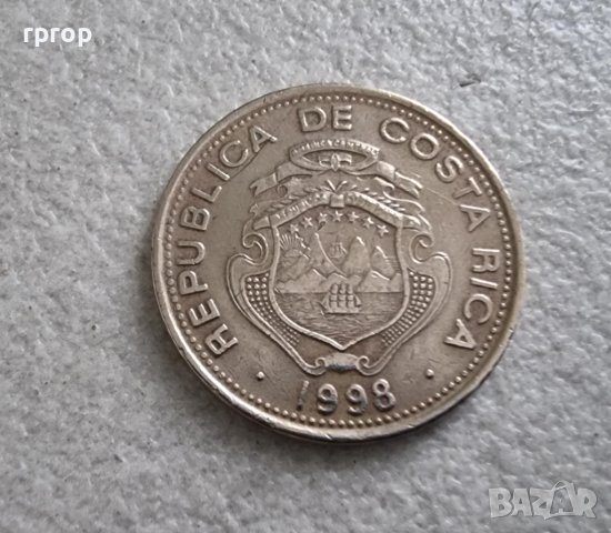 Монети . Коста Рика.  10 и 100 колона . , снимка 3 - Нумизматика и бонистика - 36502808
