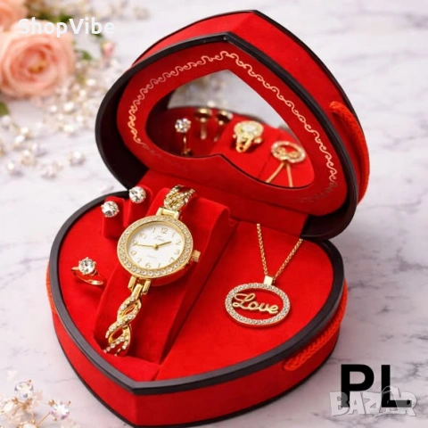 Дамски комплект бижута №11 (4 части) + Парфюм Humrah Buni 100 ml