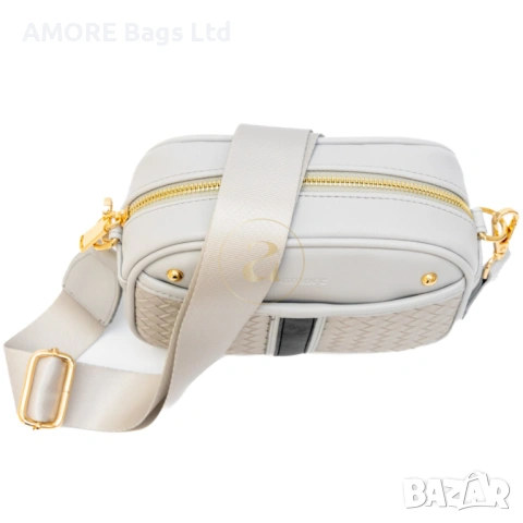 Ежедневна дамска чанта AMORE Elisa - Gray, снимка 4 - Чанти - 53584888