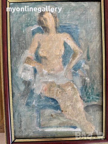 Вельо Митев портет, снимка 5 - Картини - 42663566