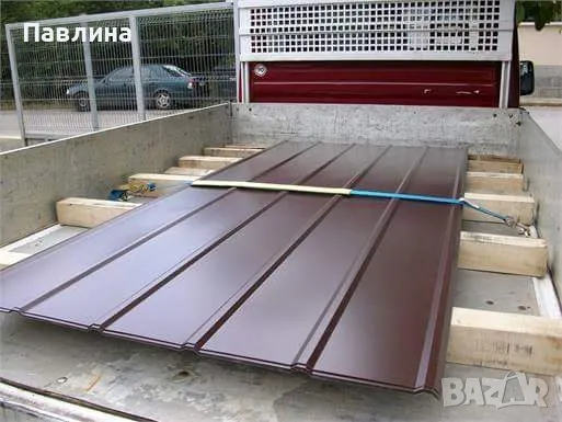 Кафява пластифицирана ламарина, снимка 4 - Строителни материали - 48798926