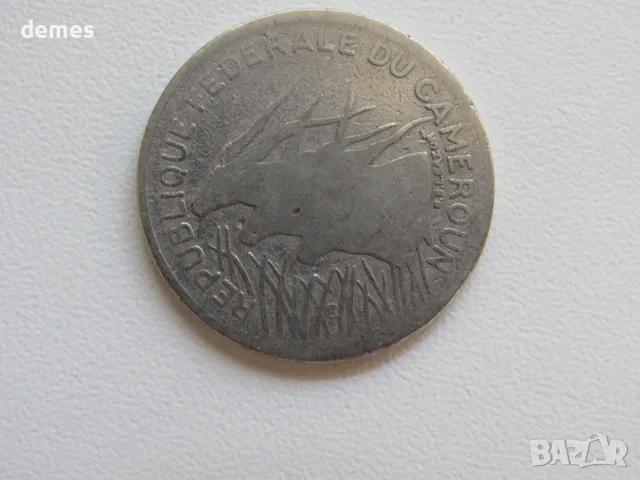 Камерун - 100 франка, 1971 г. (рядка)-327 D, снимка 3 - Нумизматика и бонистика - 55983118
