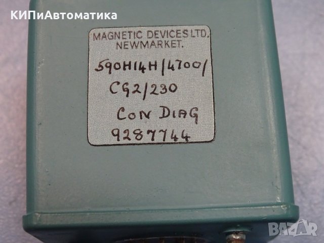 реле Magnetic Devices 590H14H/4700/GG2/230, снимка 4 - Резервни части за машини - 36001551