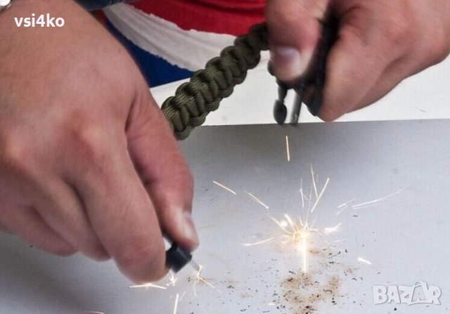 Паракорд гривна за оцеляване 5в1, снимка 4 - Екипировка - 40791787