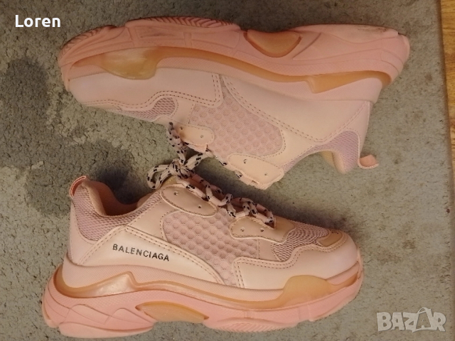 *Balenciaga*Нови!Маратонки цвят пепел от рози