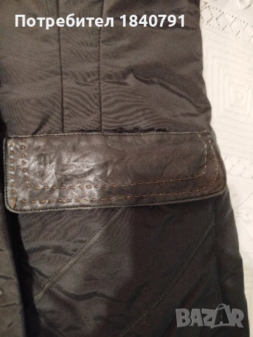 Дълго черно яке – кройка палто с шал яка, XL, снимка 6 - Якета - 51888073