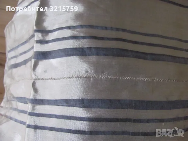 19в. покривка за легло-копринен много фин ръчно тъкан кенар, снимка 3 - Декорация за дома - 49424107