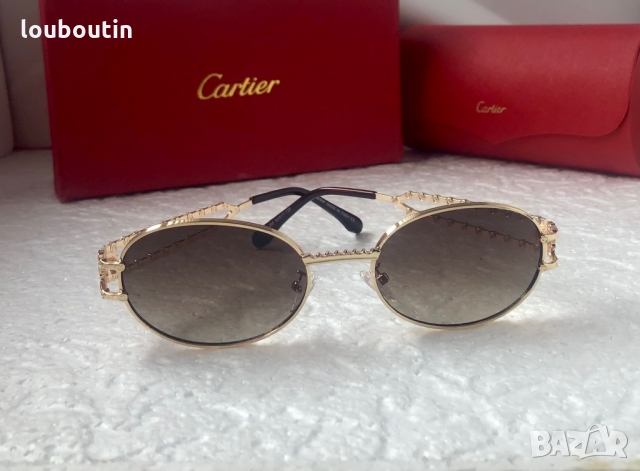 Cartier 2022 унисекс слънчеви очила елипса дамски мъжки, снимка 5 - Слънчеви и диоптрични очила - 36106871