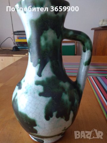 Стари калени каничка и 2 чаши,рисувани, снимка 3 - Сервизи - 40267776