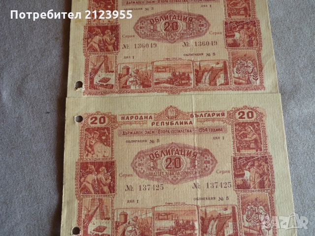 Стари облигации, снимка 3 - Нумизматика и бонистика - 36109634