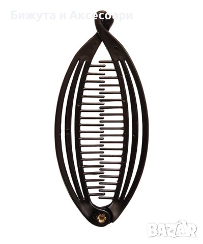 Шнола черна силиконова тип риба, модел с три ленти, снимка 1