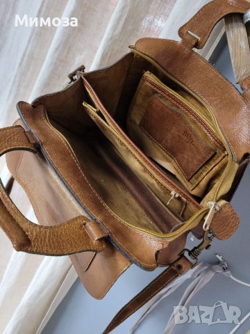 BEL SAC винтидж чанта ЕСТЕСТВЕНА КОЖА,, снимка 13 - Чанти - 41000596
