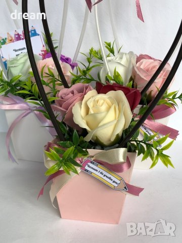 Букет от сапунени рози, снимка 9 - Подаръци за жени - 41926042