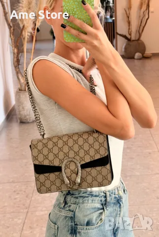 Дамска чанта Gucci, снимка 2 - Чанти - 56165402