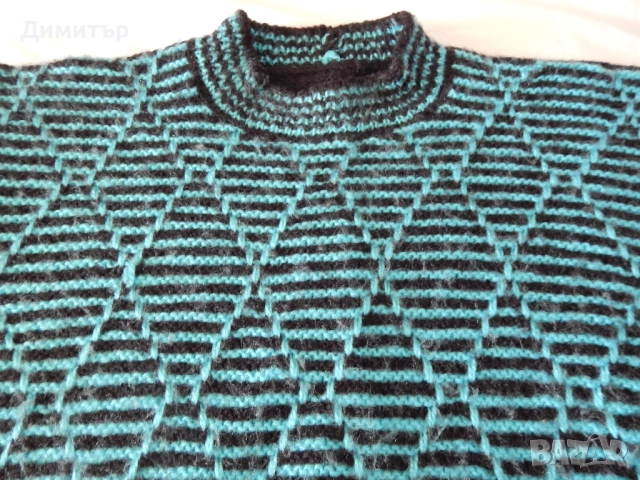 Мъжки пуловер плетиво ХЛ размер, снимка 2 - Пуловери - 52039864