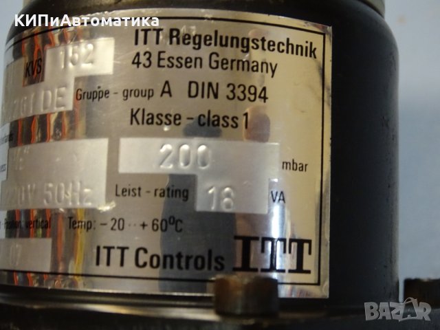 Магнет-вентил ITT Controls DGC SA-101 gas solenoid valve, снимка 5 - Резервни части за машини - 34547775