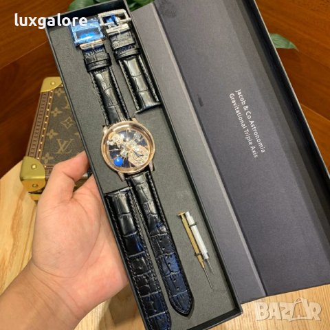 Mъжки часовник Jacob & Co. Astronomia Tourbillon с швейцарски механизъм, снимка 6 - Луксозни - 44492722