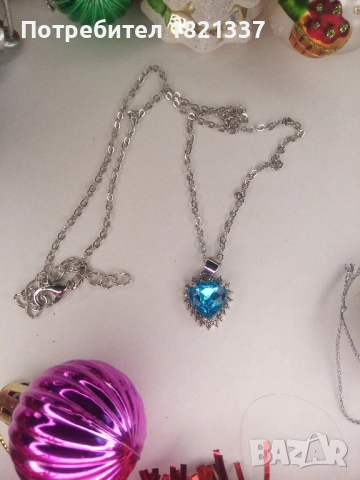 Комплект колие и обици , снимка 5 - Бижутерийни комплекти - 52829668