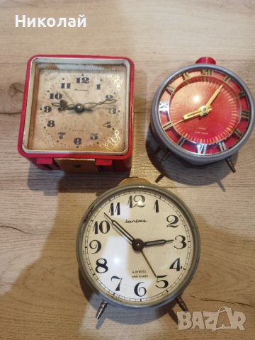 Лот стари съветски настолни часовници Янтар