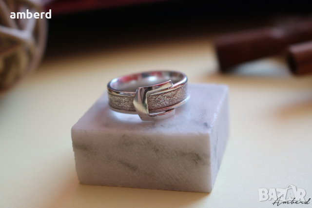 Красив сребърен пръстен - модел R089А, снимка 1 - Пръстени - 36203200