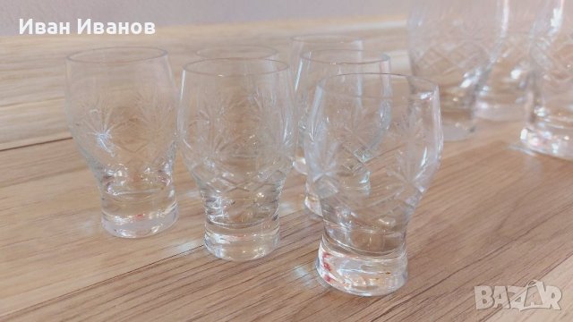 Чаши за ракия 12 бр., 6 малки и 6 големи , снимка 4 - Сервизи - 39234411