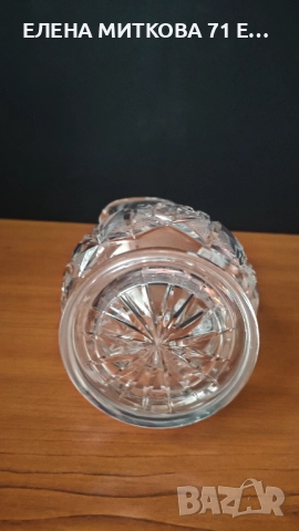 Ръчно гравирана кристална кана 750 мл, снимка 5 - Аксесоари за кухня - 52900509