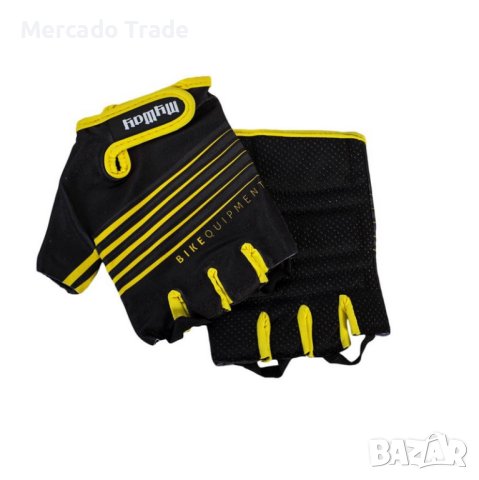 Ръкавици Mercado Trade, За мъже, Универсални, За велосипед, Черно - Жълт