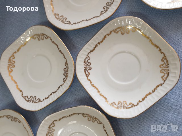 Порцеланови подложни  чинийки- 7 броя , снимка 2 - Чинии - 40956979