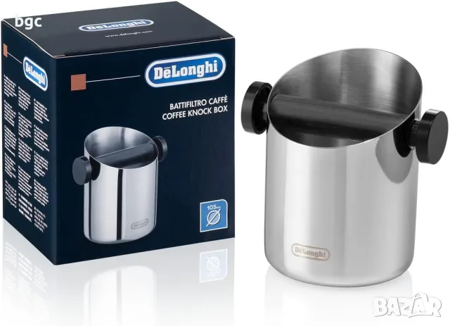 Контейнер за утайка от кафе Knock box De’Longhi DLSC084, 500 гр, Сребрист