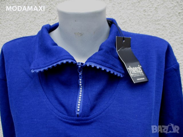 5XL  Нова  блуза Zhenzi с крсталчета, снимка 1 - Блузи с дълъг ръкав и пуловери - 39723357