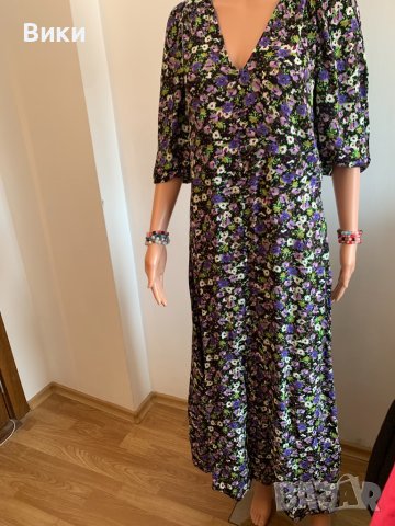 Дълга рокля на цветя, снимка 8 - Рокли - 40465046