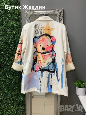 Дамско сако с мече, снимка 2 - Сака - 53377694