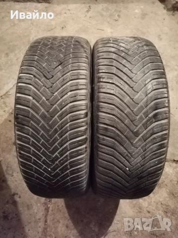 Продавам 2 броя зимни гуми 205.55.16 на 1 сезон дот 2021 Контентал 