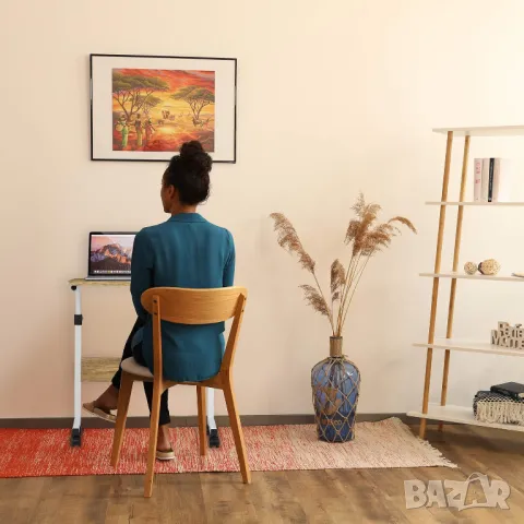 Преносимо регулируемо бюро, мобилна маса за скута, масичка над леглото, снимка 6 - Бюра - 49668057