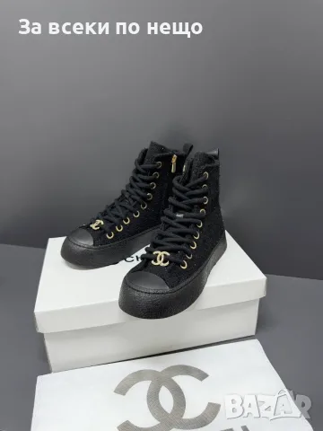 Chanel Дамски Боти Тип Спортно-Елегантни Кецове Шанел - Различни Цветове Код E179, снимка 17 - Дамски боти - 55948206